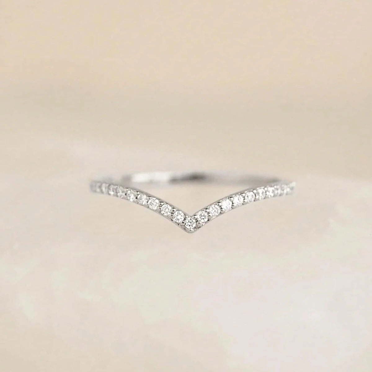 Zirkonia Stapelring 925 Silber